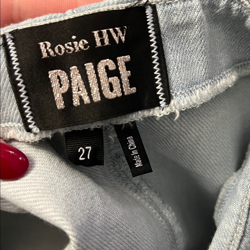 Paige Rosie HW Hattie Zip Skirt Katie Embellished Size 4 (27) - Picture 2 of 2